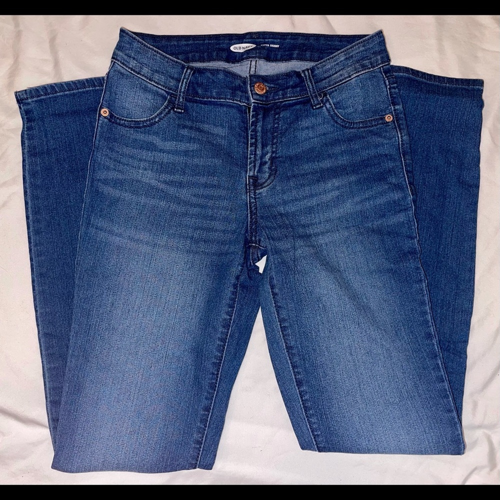 🟢 Old Navy Super Skinny Jeans Medium Wash